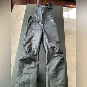 Kids Black Snow Bib Pants